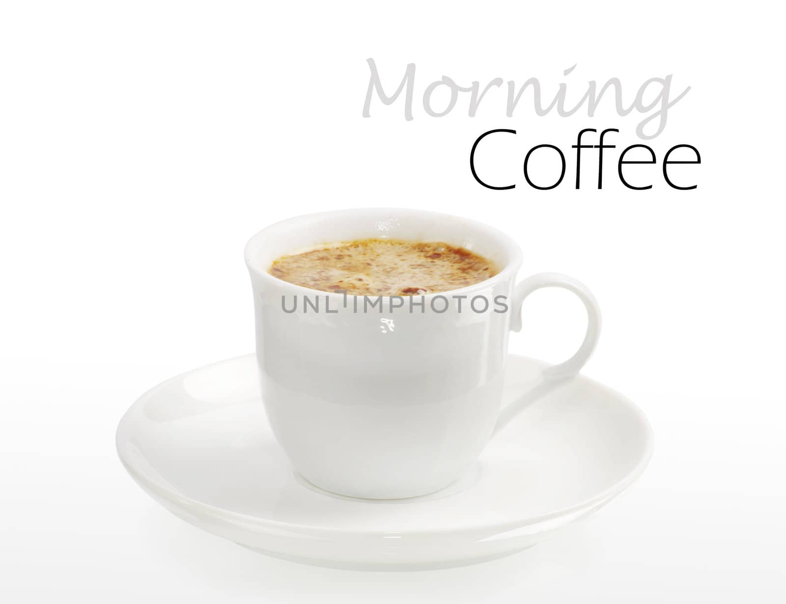 Coffee collection - Espresso Cup. Isolated on white background