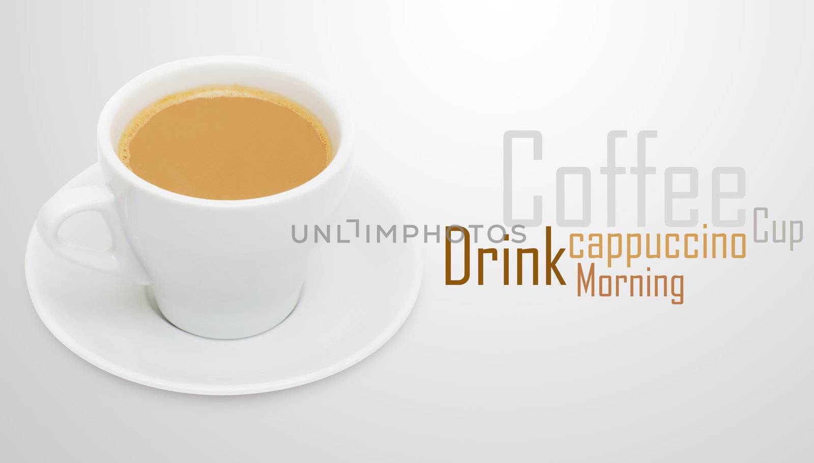 Coffee espresso isolated on white + Clipping Path