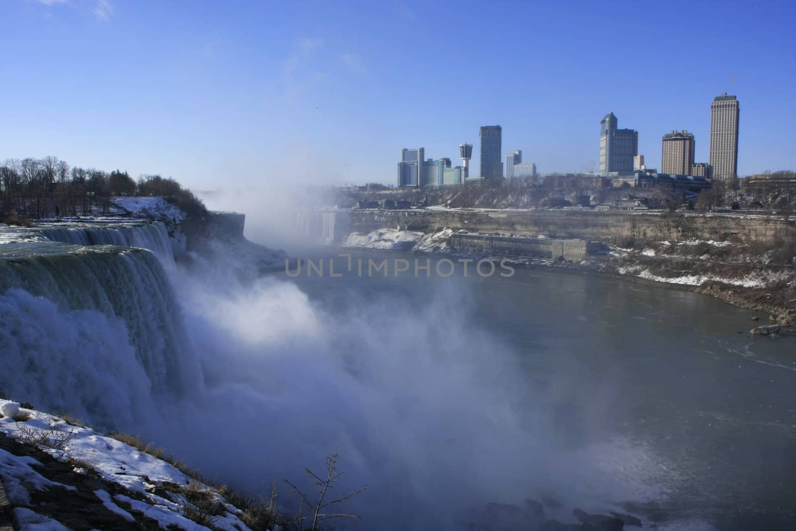 Niagara Falls in winter, New York, USA