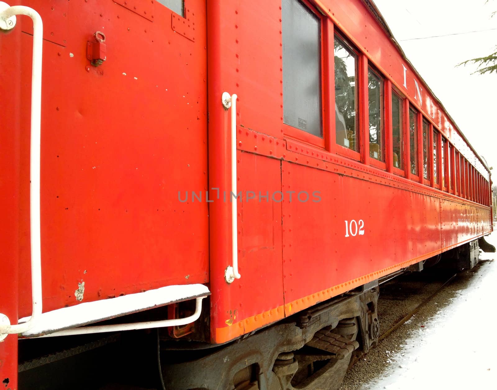 Red Train Car 2 by RefocusPhoto