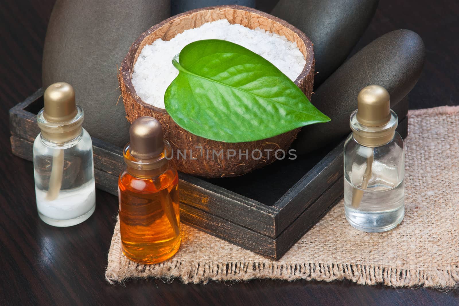 still-life subjects of relaxing spa treatments