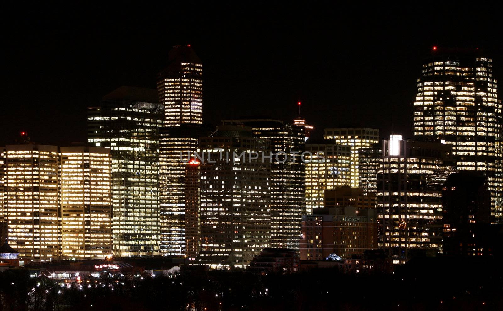Calgary by nightfall  Canada