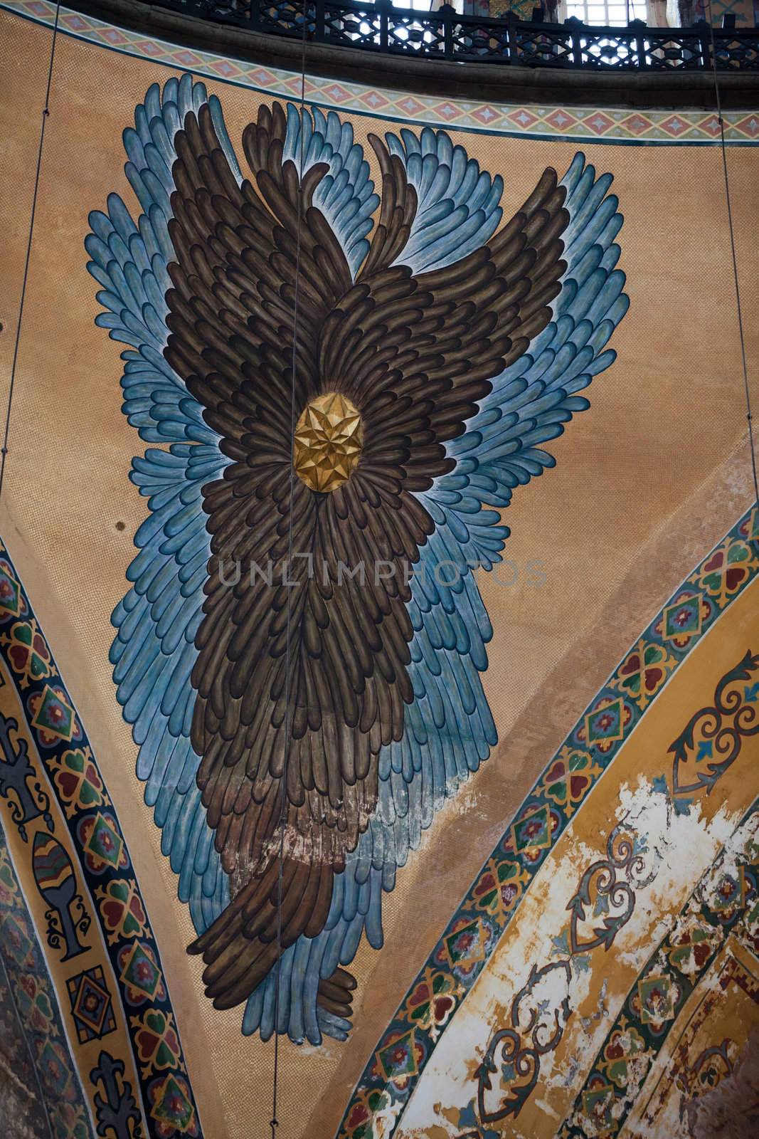 Interior of the Hagia Sophia in Istanbul. Turkey 