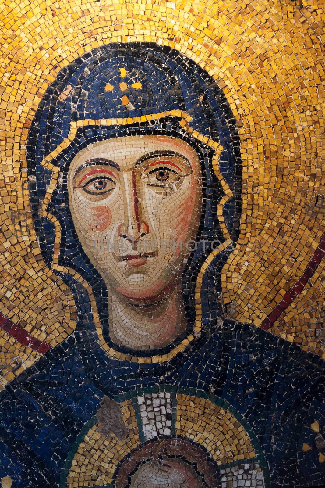 Interior of the Hagia Sophia in Istanbul. Turkey 
