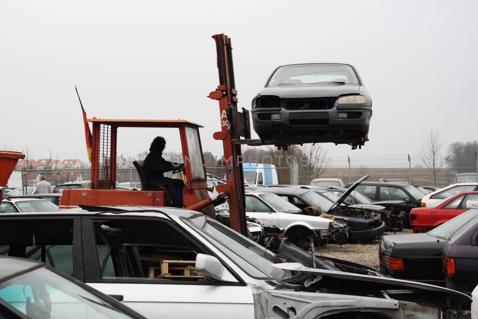 scrap yard for car recycling