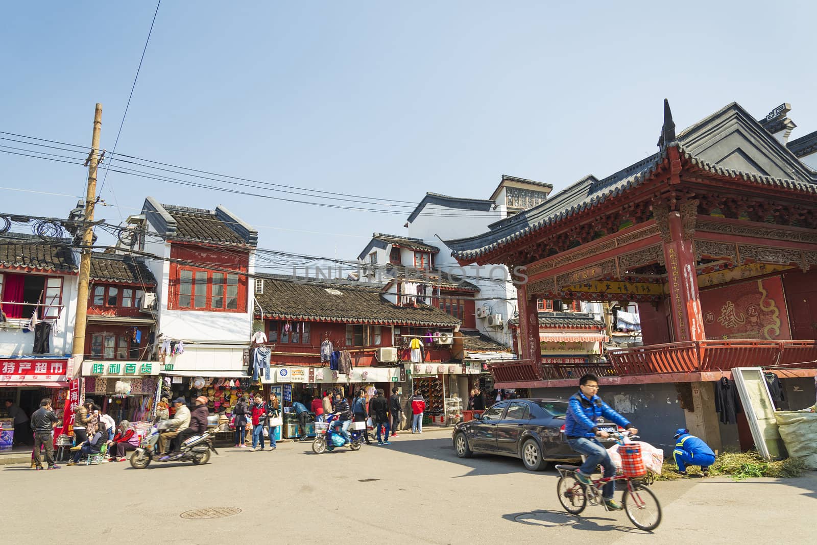 old town of shanghai in china