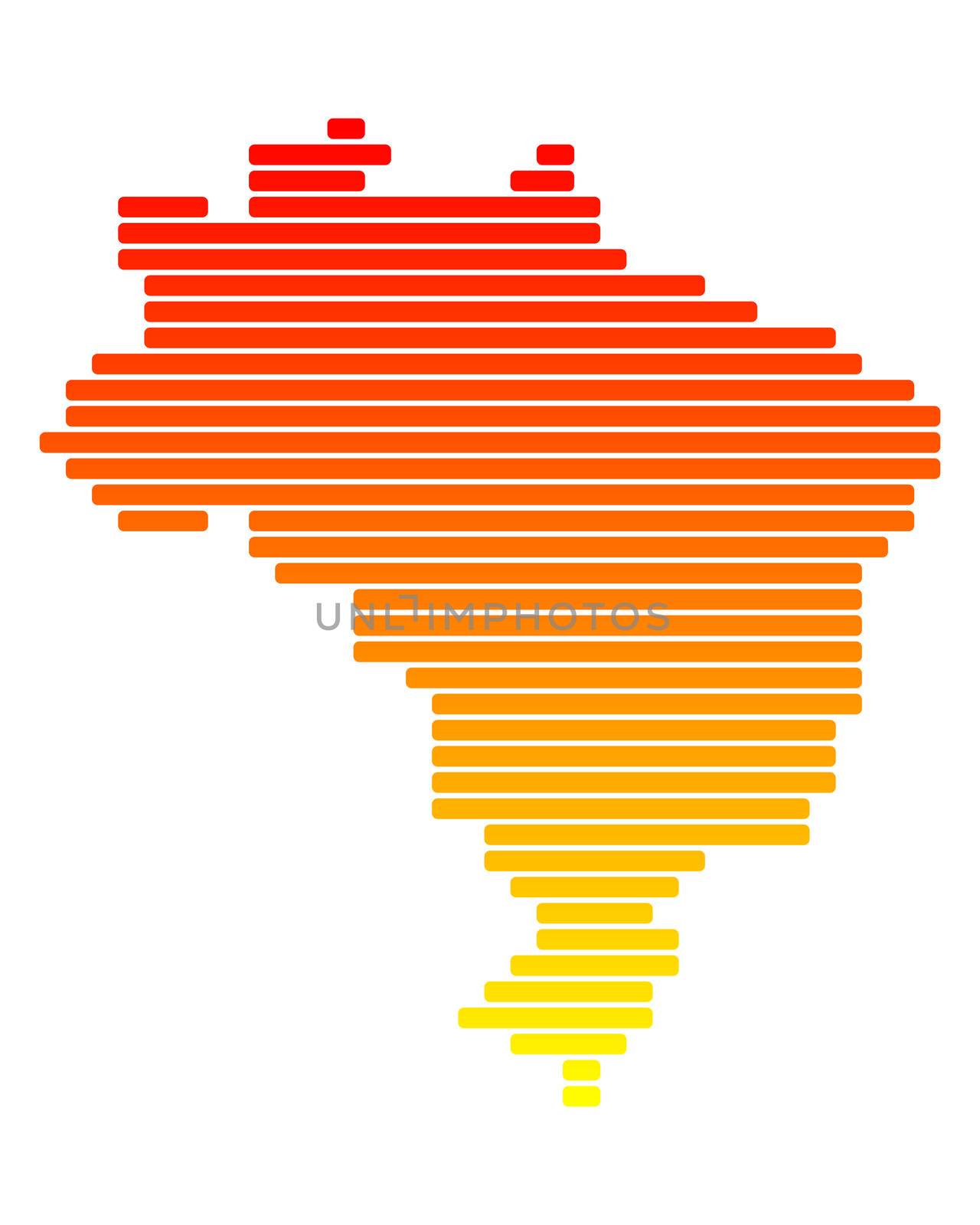 Map of Brazil by rbiedermann