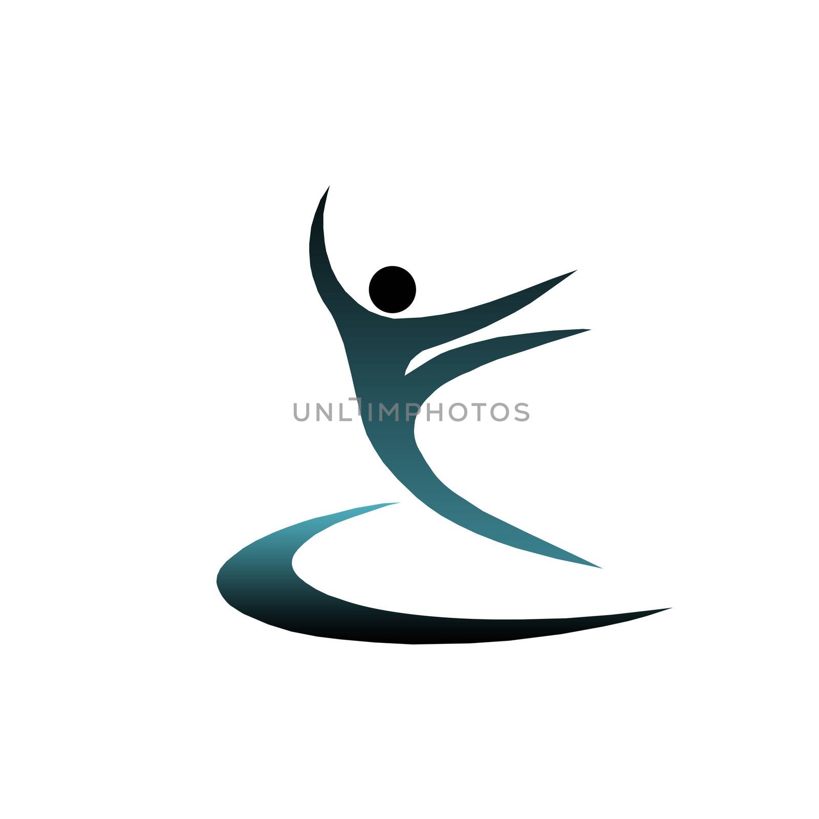 Fitness and health logo