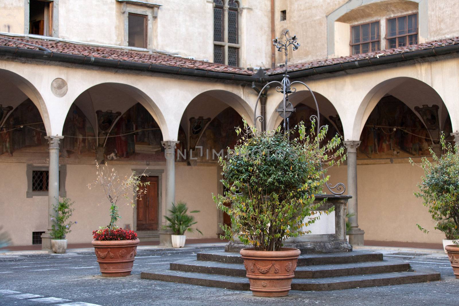 Basilica of Santissima Annunziata in Florence . Italy