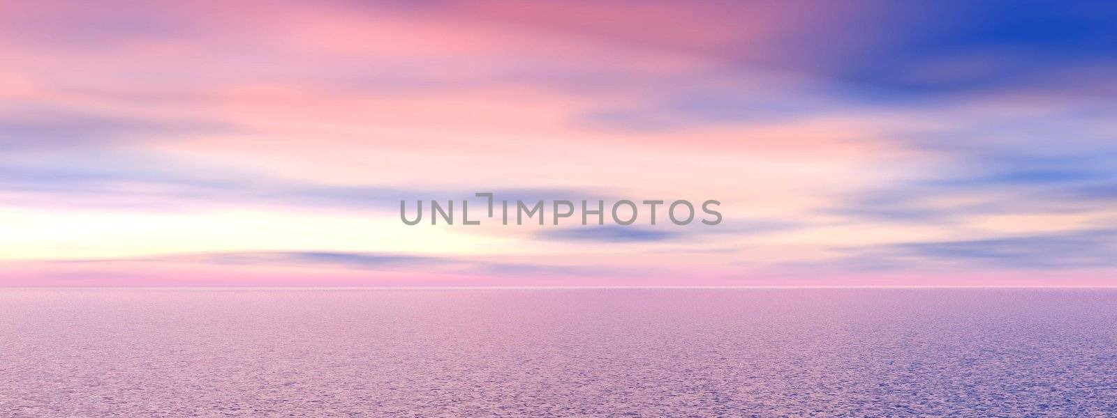 landscape sunrise pink and blue
