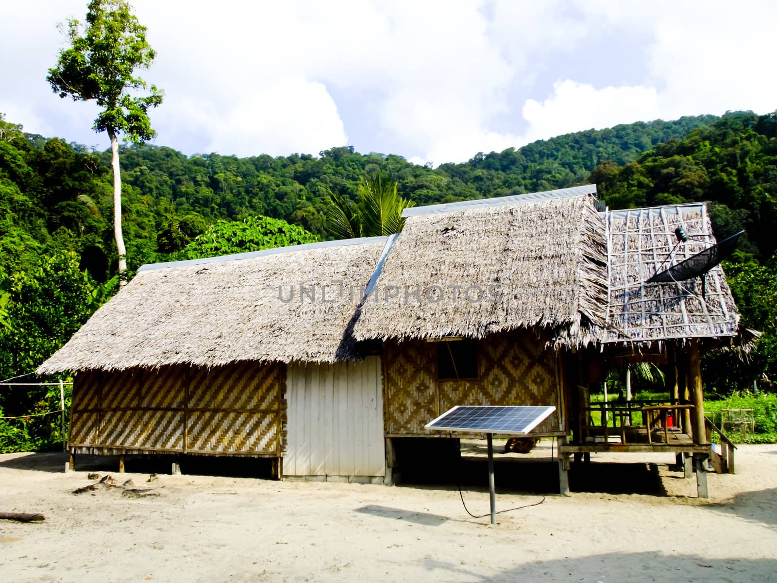 Phangnga, Thailand- March 15 -Vernacular houses in Morgan, sea G by gururugu