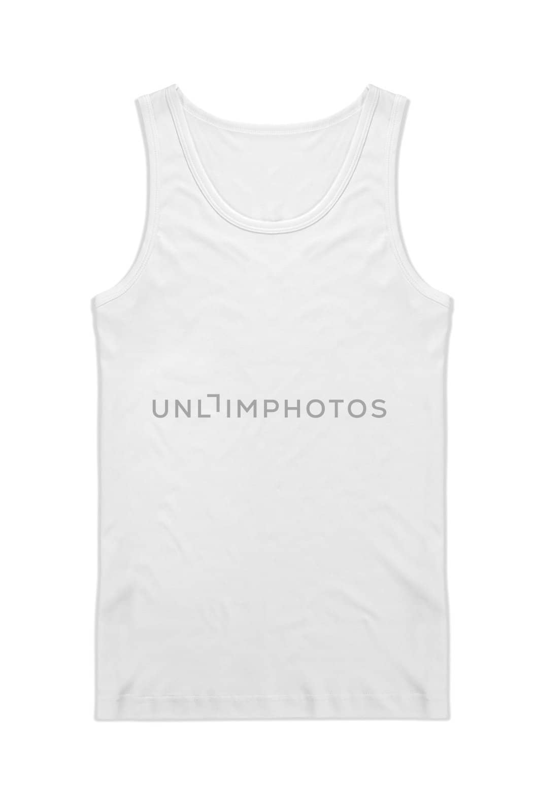 white T-shirt isolated on white