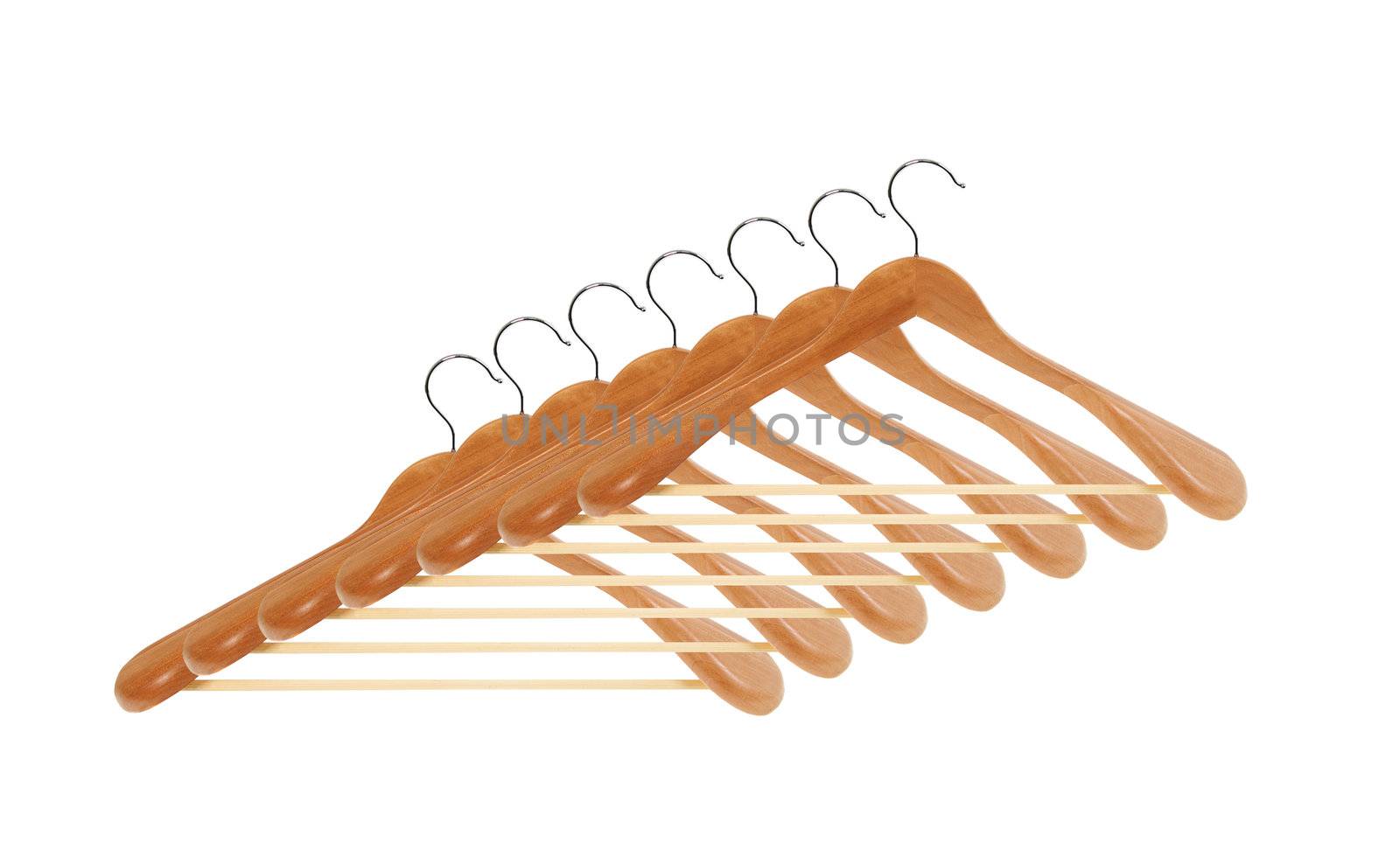 wooden hanger set