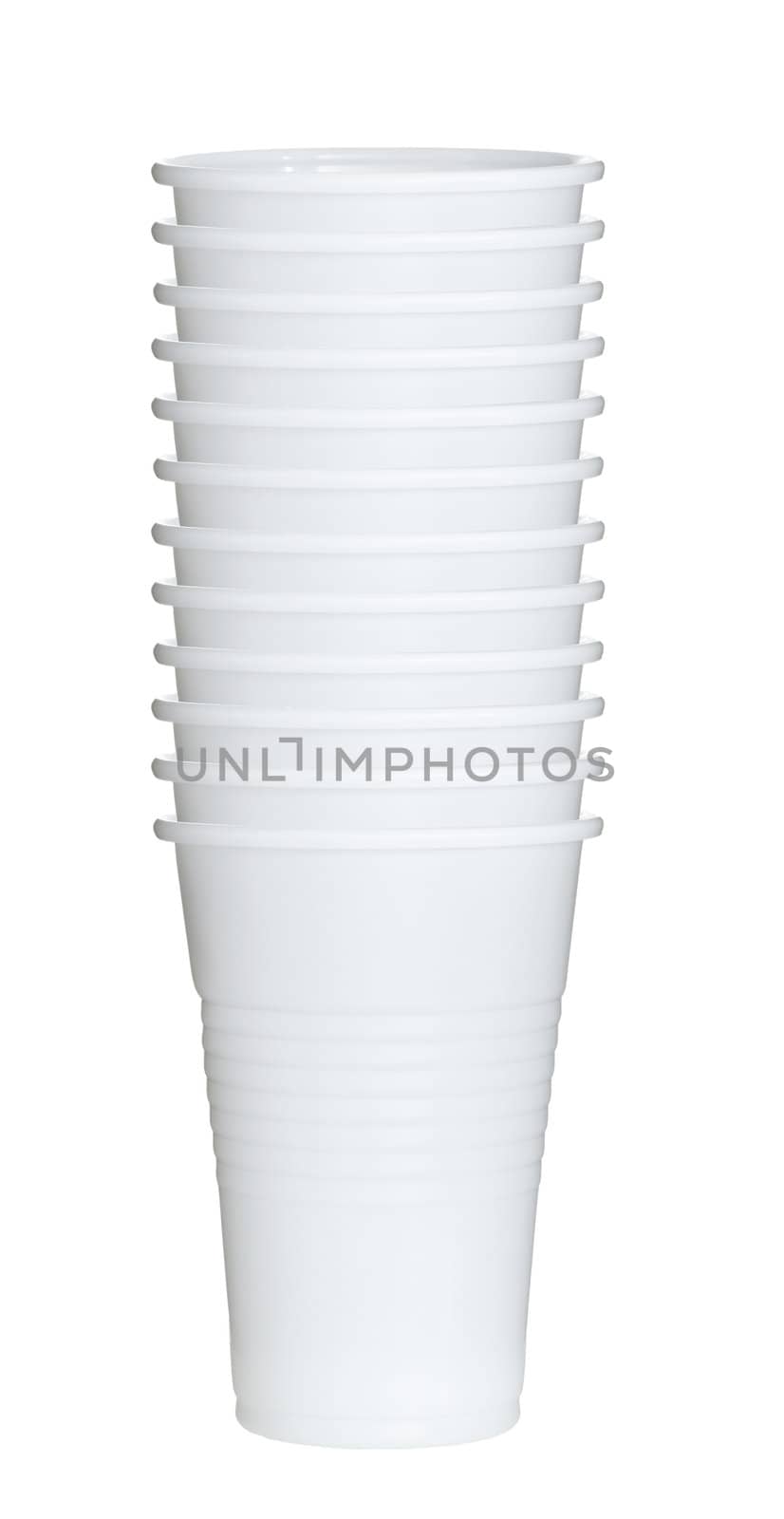 White paper coffee cups