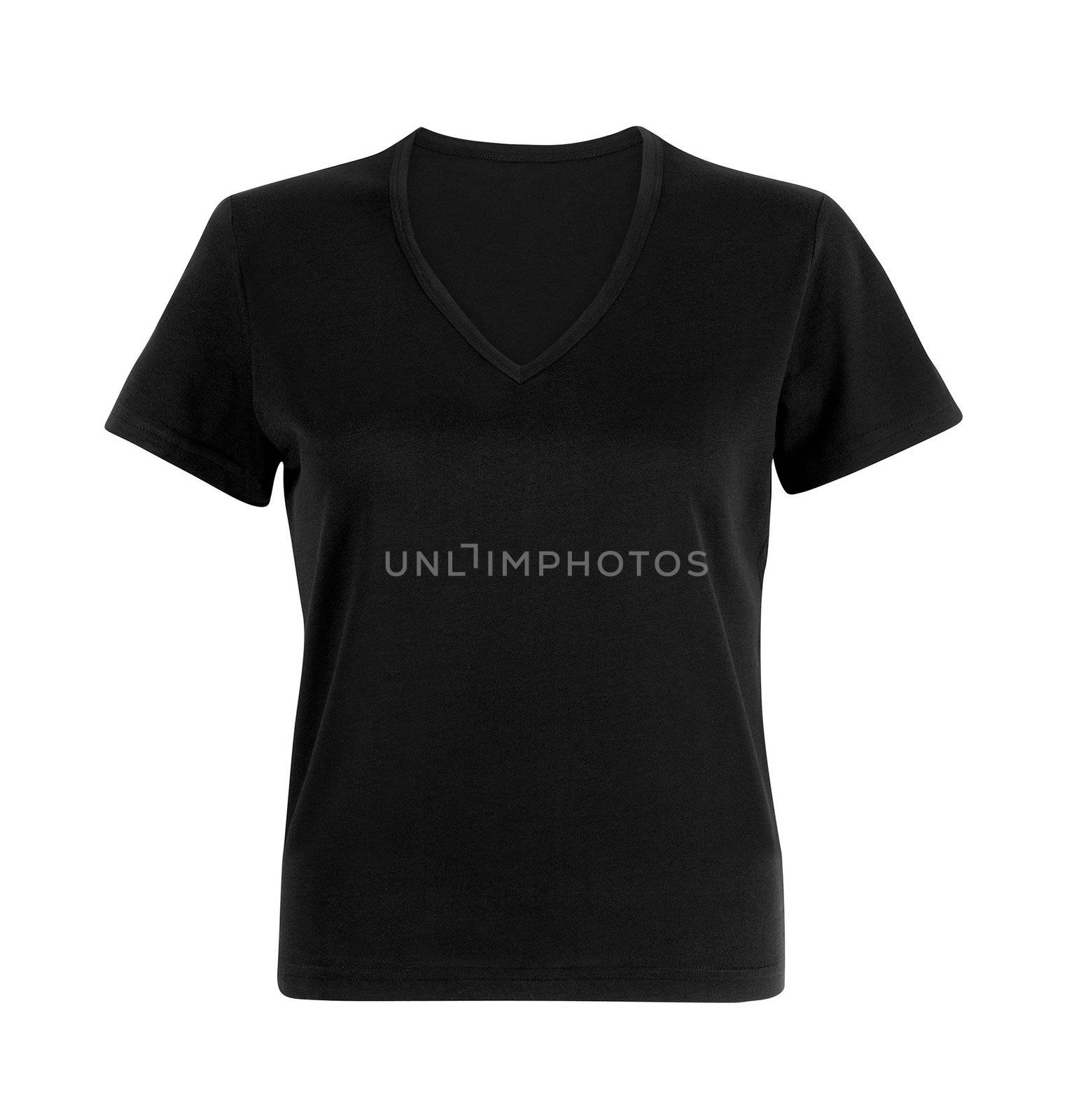 Black woman t-shirt on white