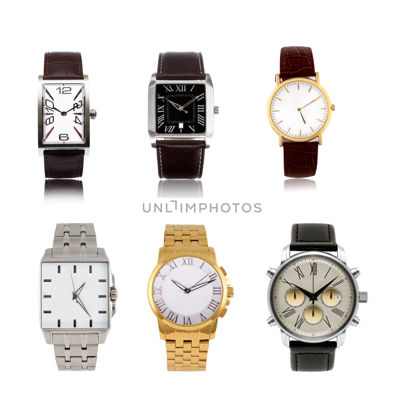 a set  different mens watches