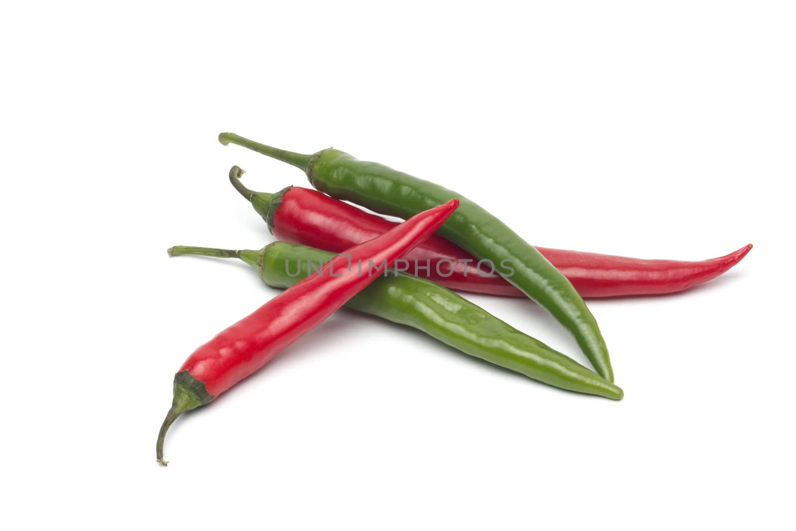 Chili pepper isolated on white background