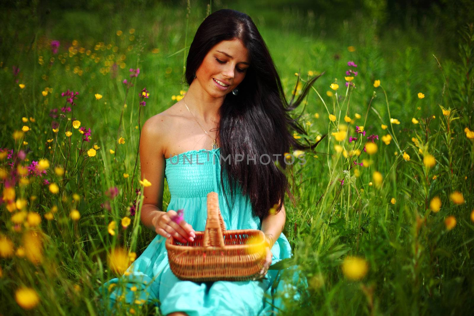 sweet strawberry in woman hands
