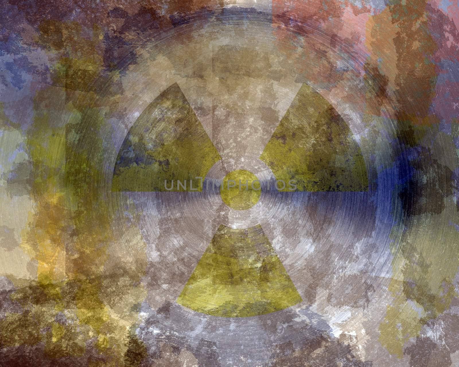 grunge circular metal texture background