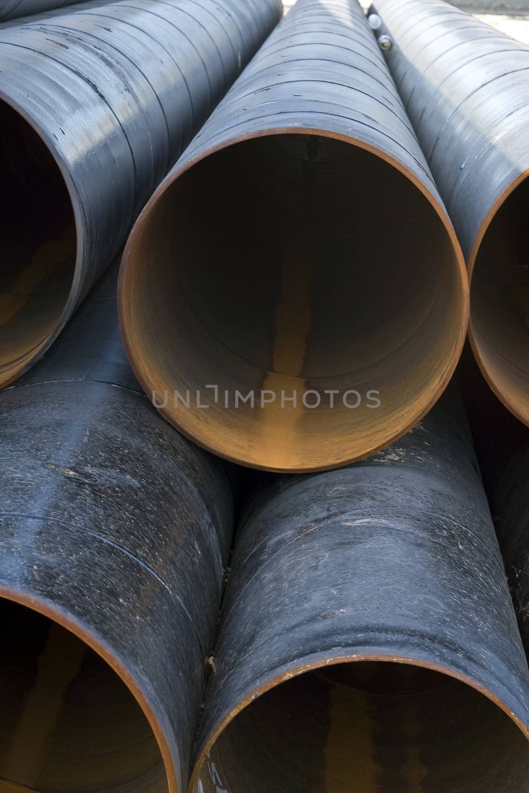 Industrial water mains perspective shoot
