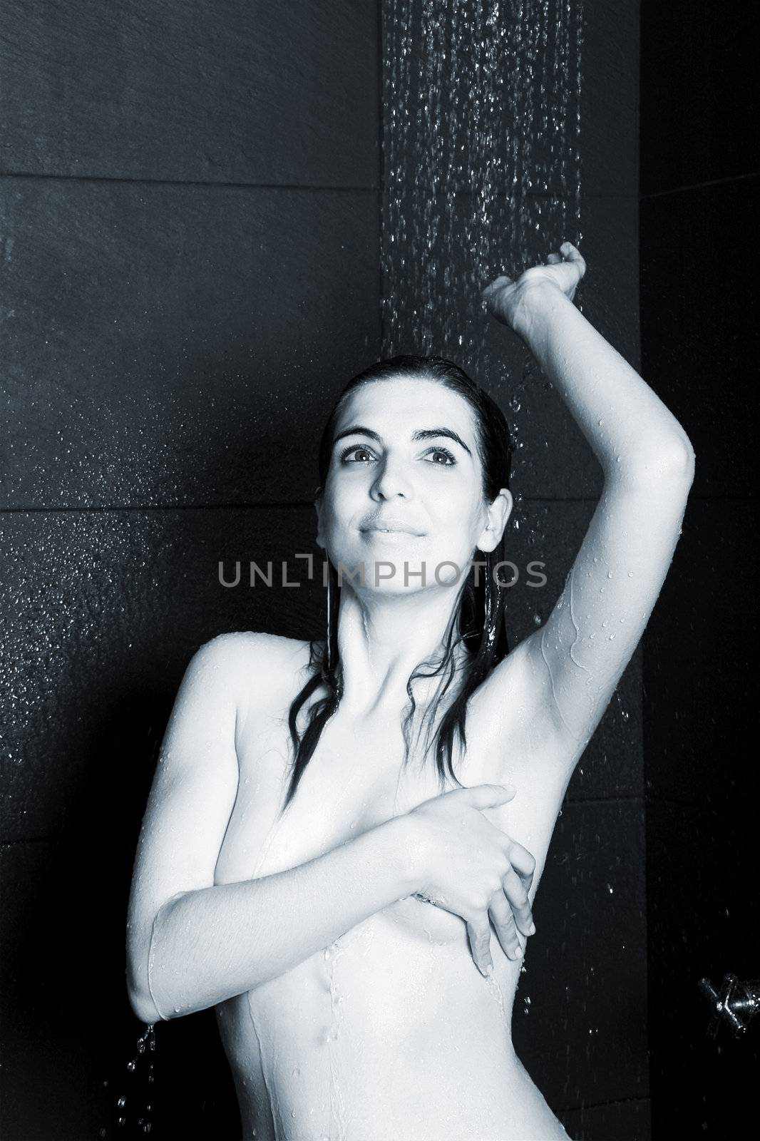 woman in shower by Iko