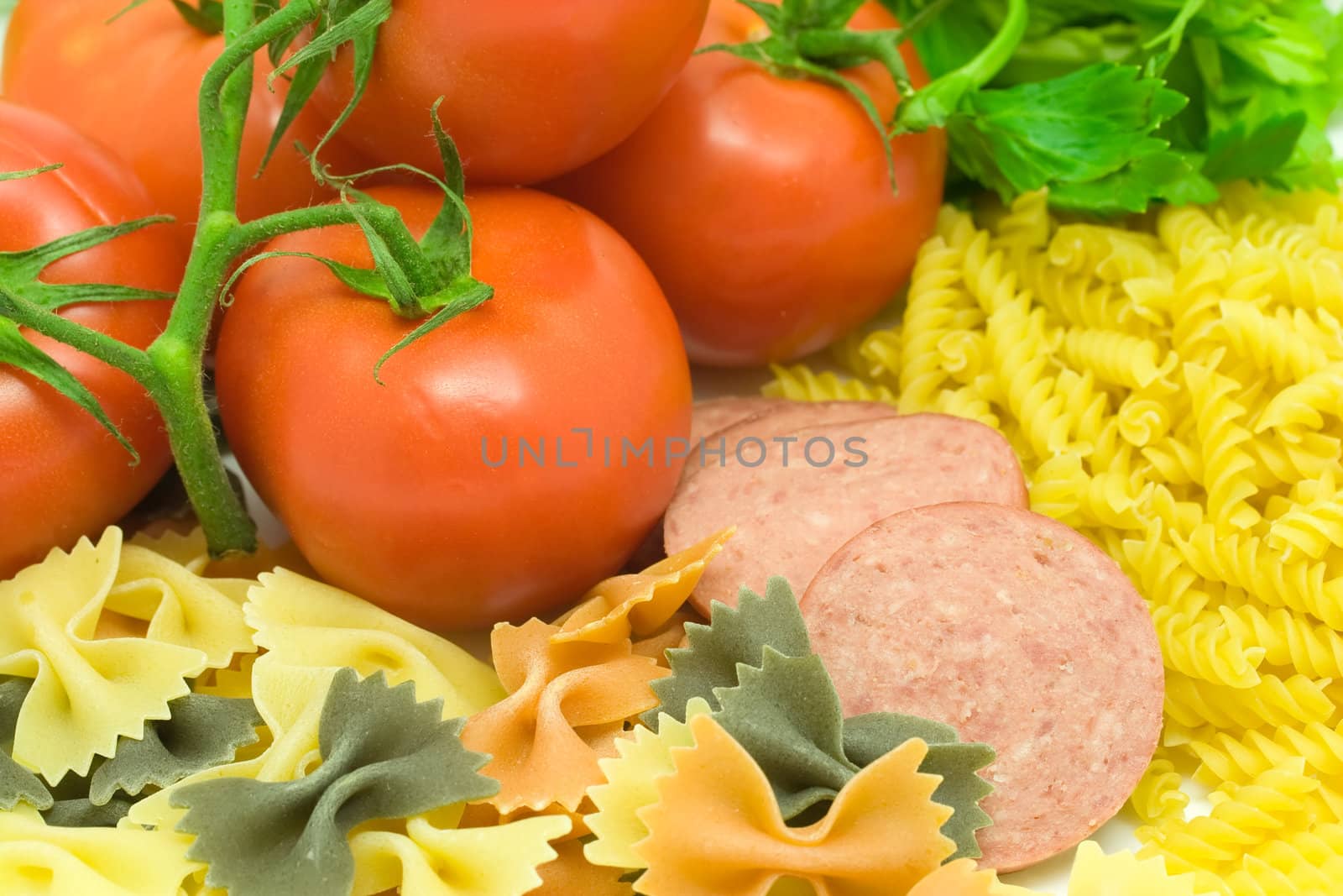Ingredients for Italian dinner