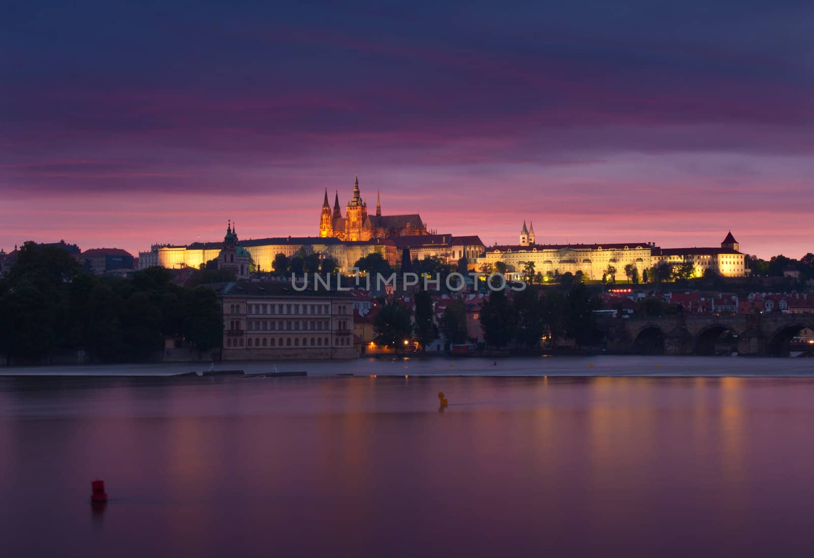 Night Prague by vtorous