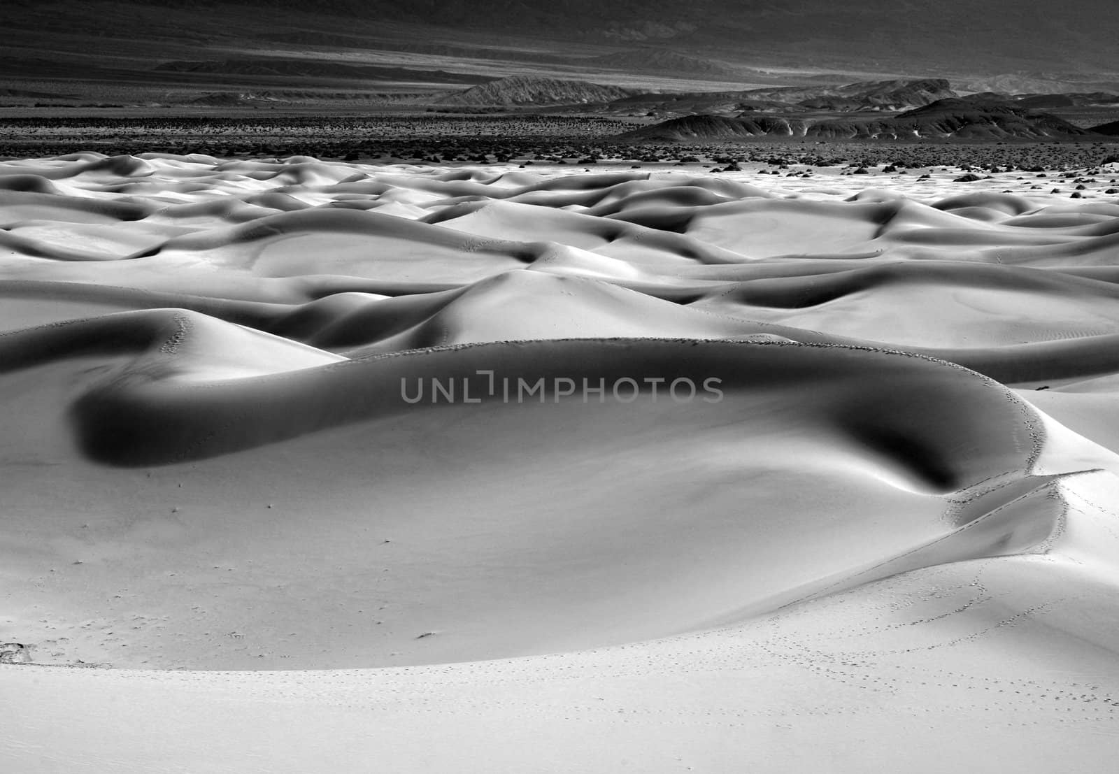 Sand Dune Formations in Death Valley National Park, California