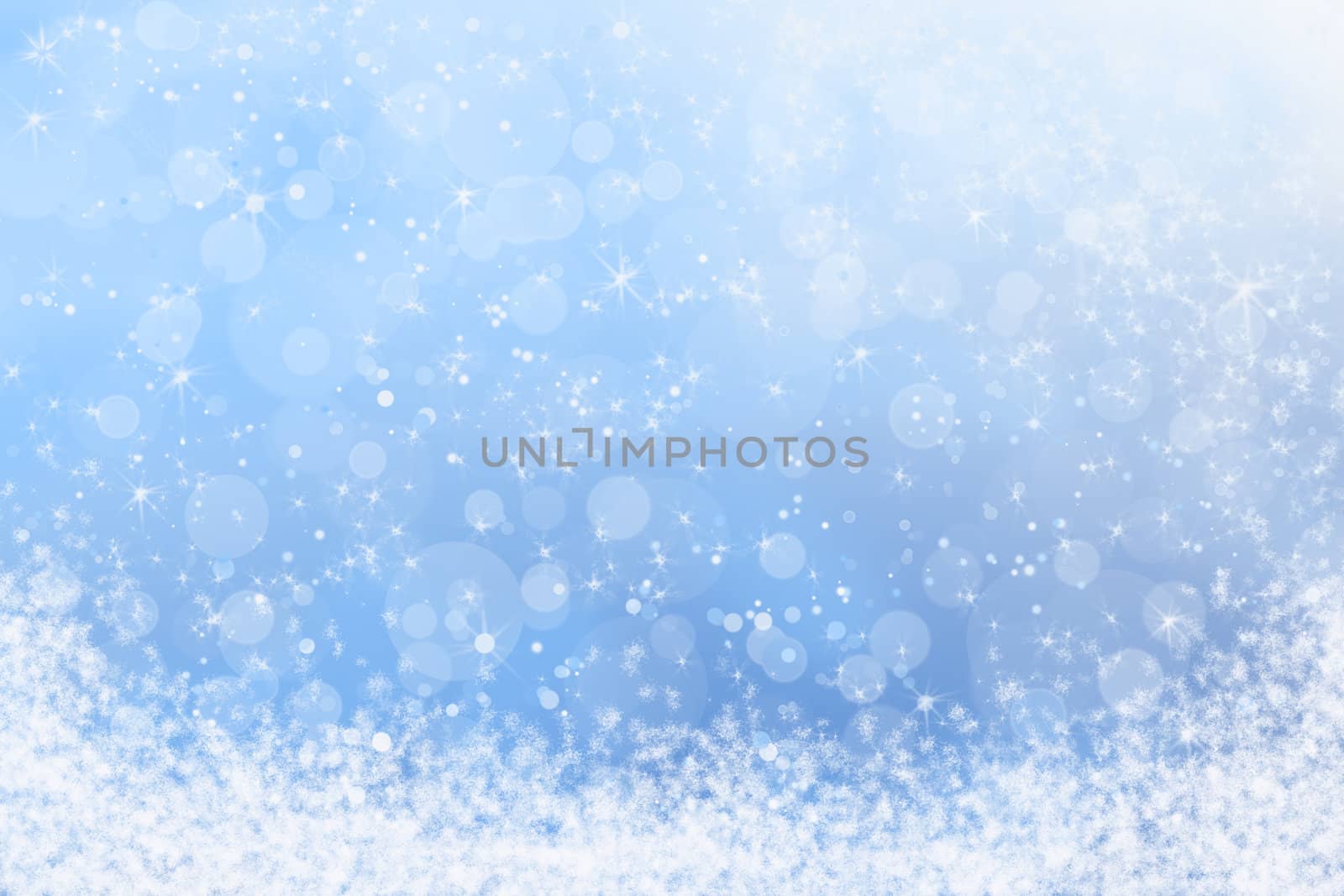 Winter Blue Sparkly Sky and Snow Background by scheriton