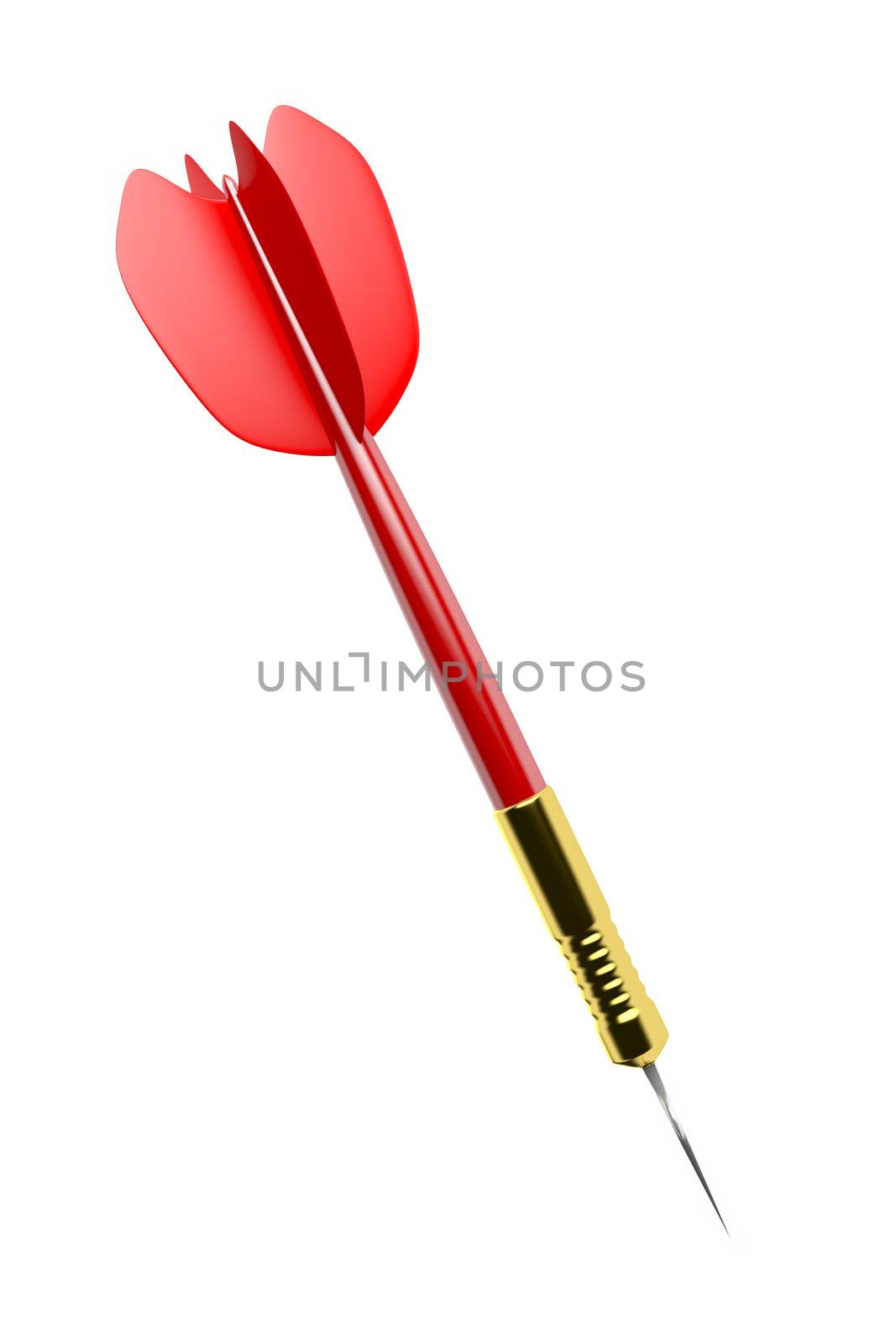 An image of a red dart arrow