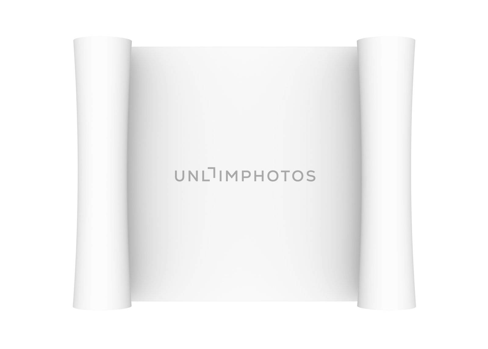 Scroll of white paper by cherezoff