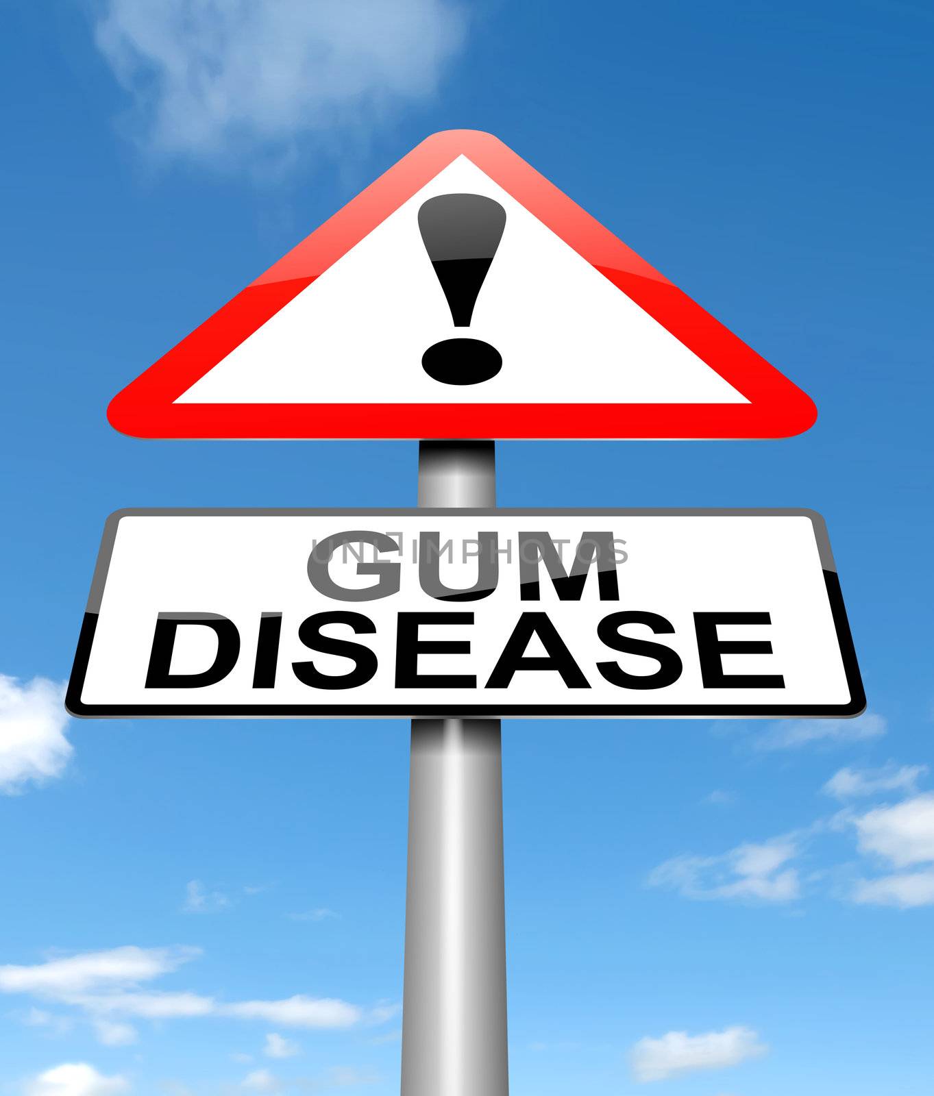Gum disease concept. by 72soul