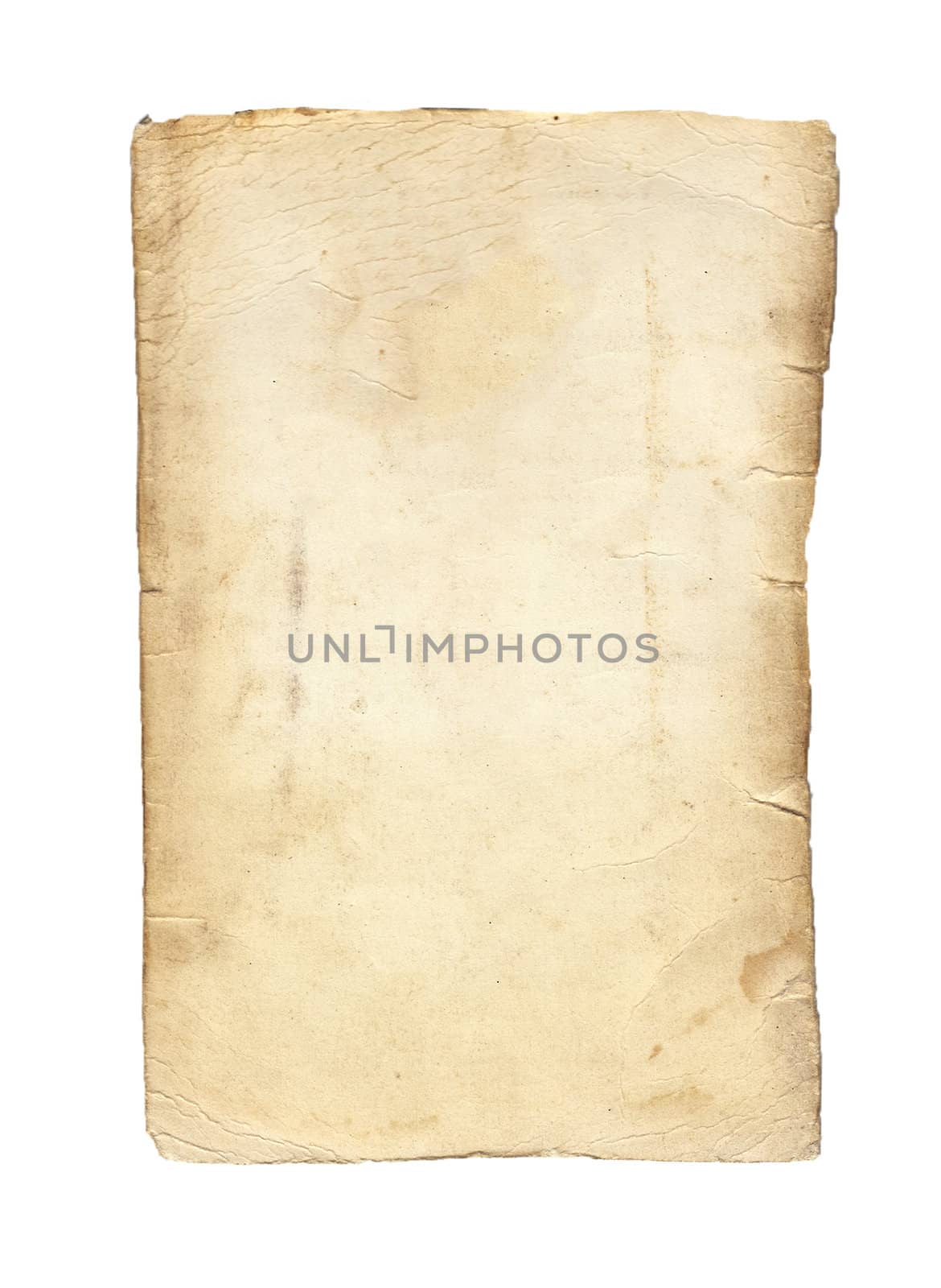 Old paper isolated on a white background. by MalyDesigner