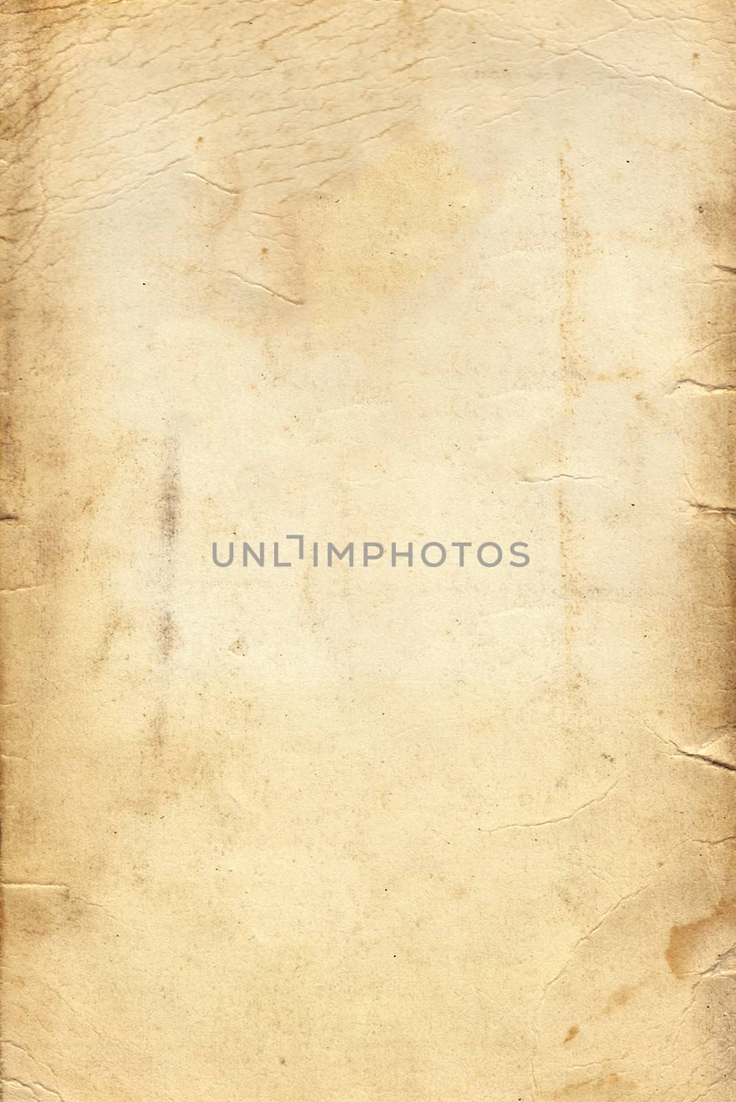 Old paper isolated on a white background. by MalyDesigner