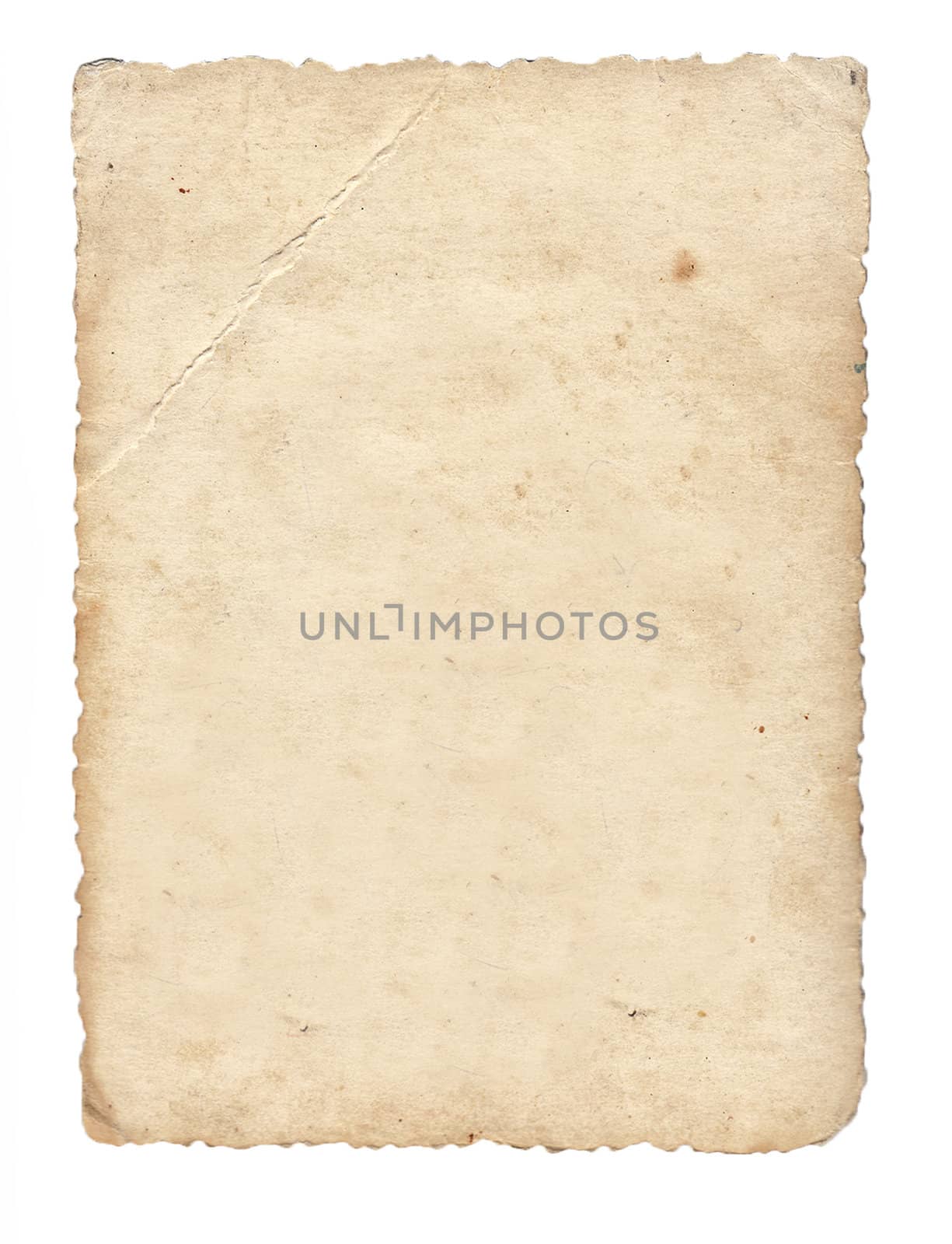 Old paper on white background by MalyDesigner
