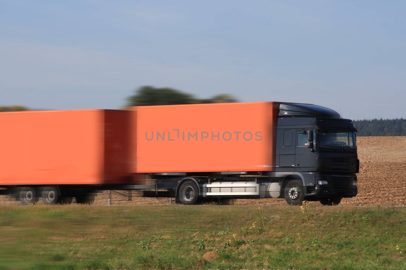 truck on the road of Germany