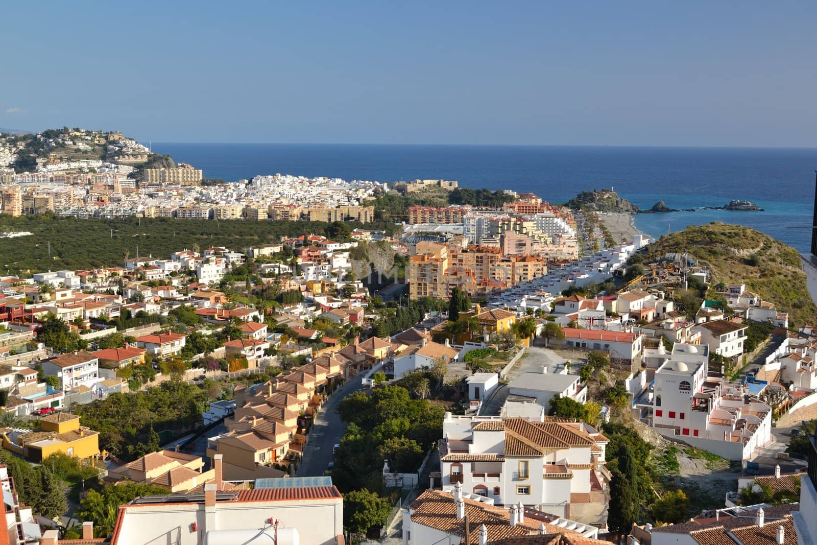 Almunecar, a town situated between Nerja and morti