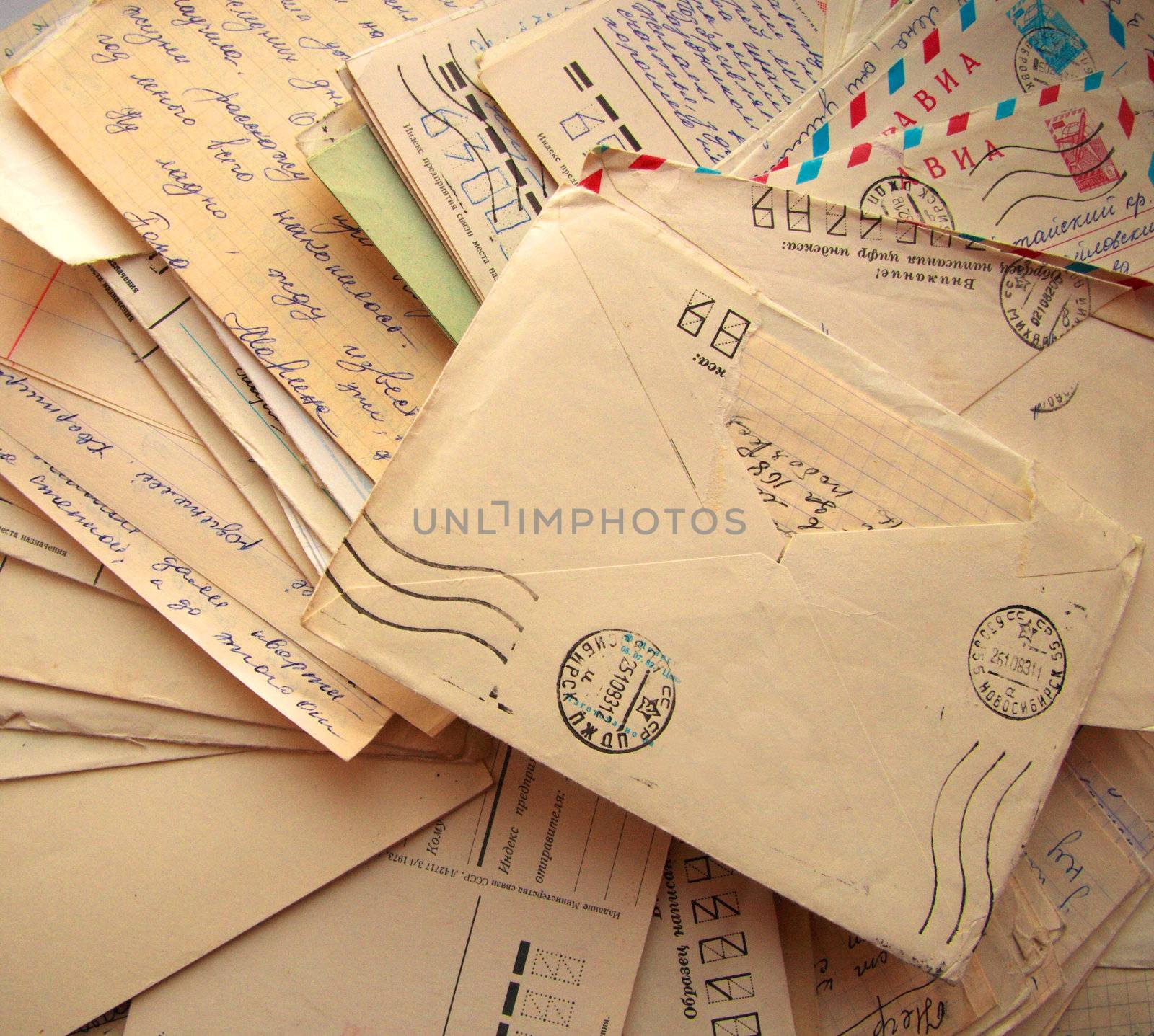 Pile of old letters by Kudryashka