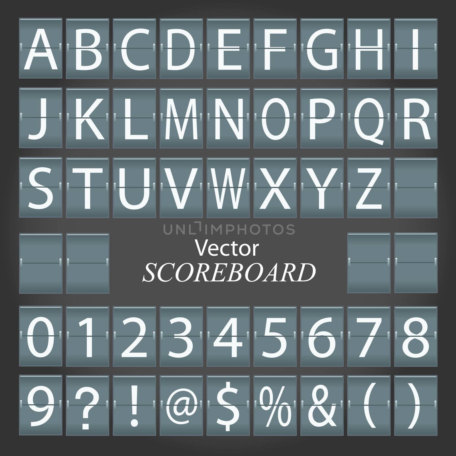Image of a vector scoreboard.