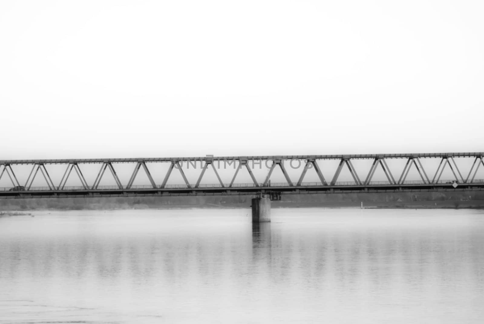 Steel bridge over the Elbe