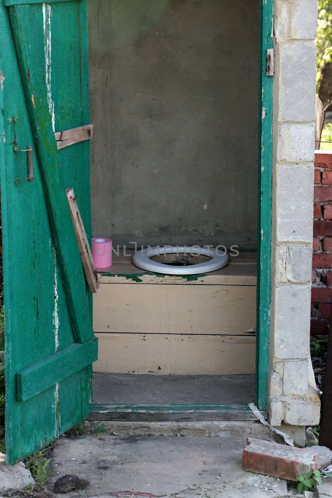 old outdoors toilet 