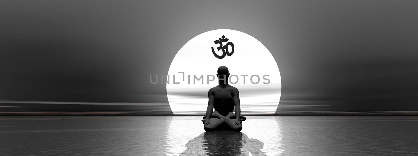 Meditation and om by Elenaphotos21