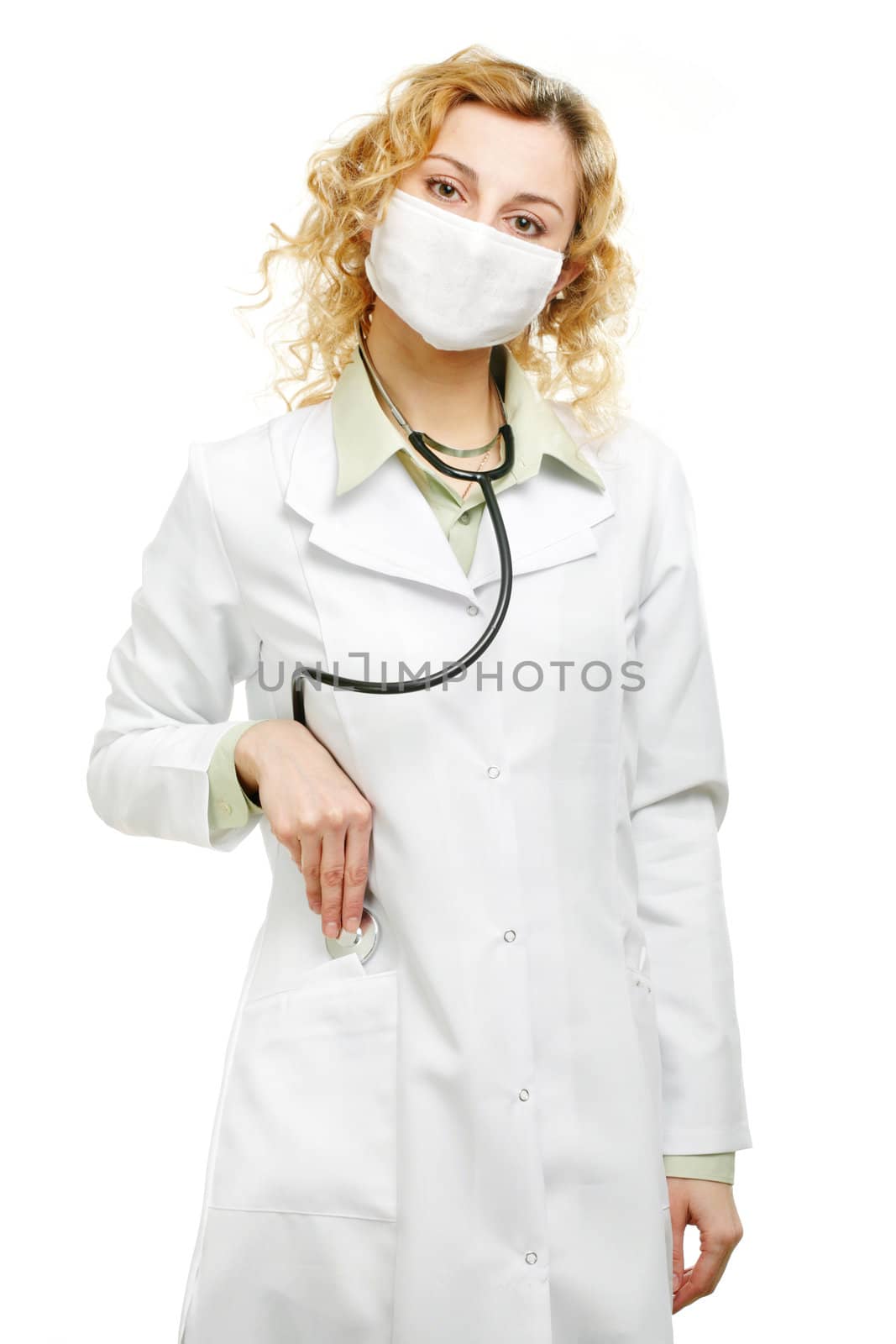 An image of a young doctor working