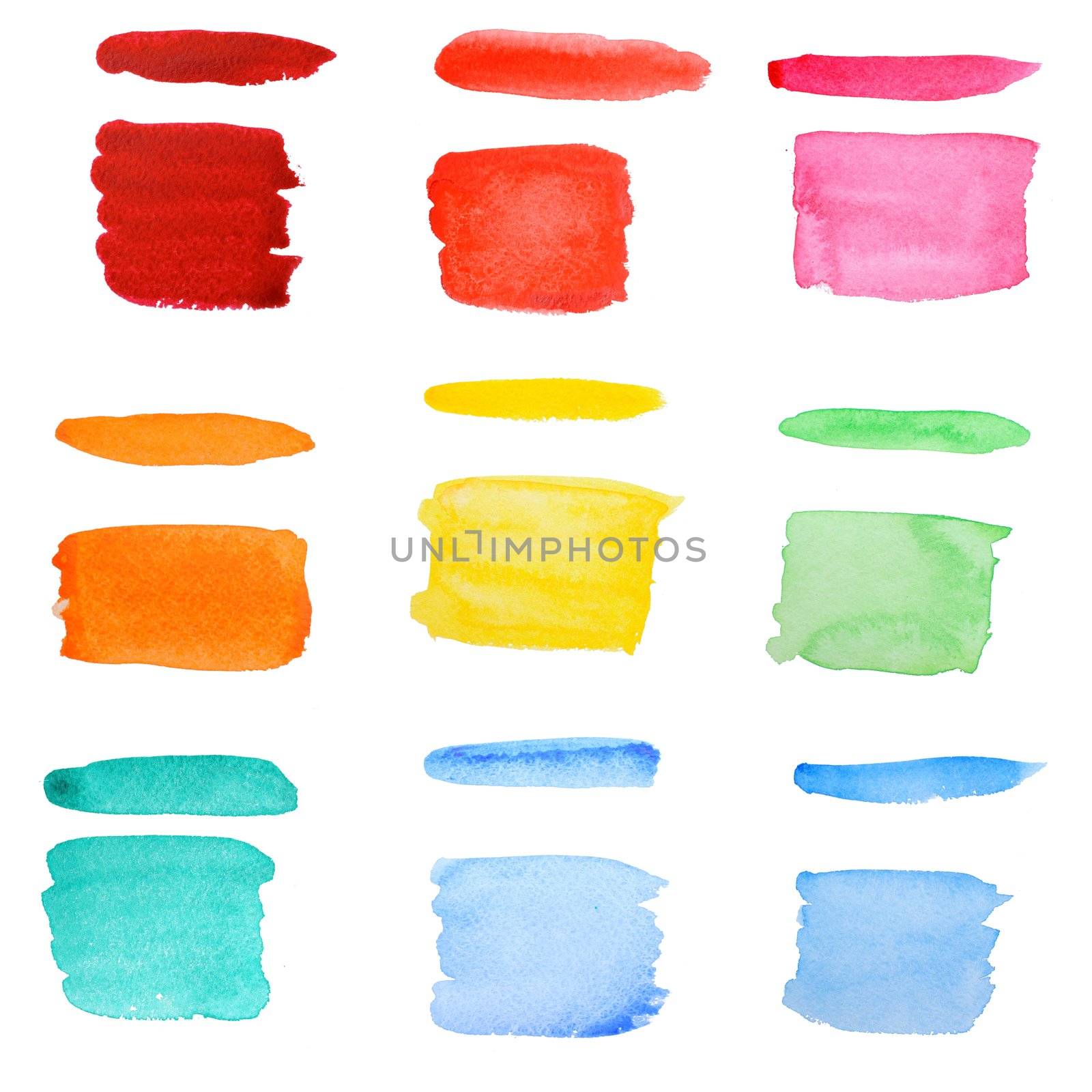 An image of a collection of bright colors