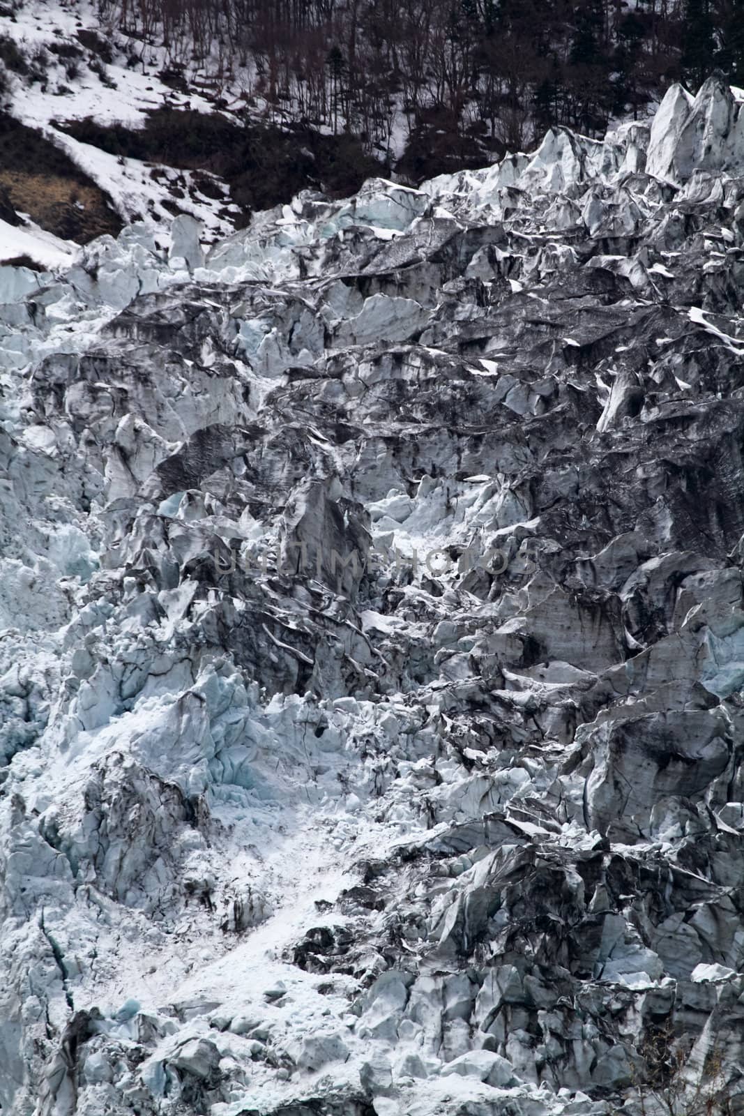 Mingyong glacier in Meili snow mountain, Deqin, China