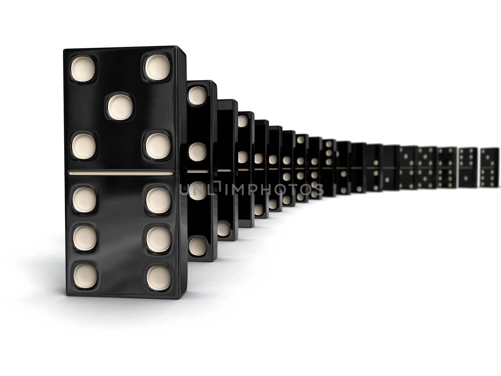 Row of dominoes by dimol
