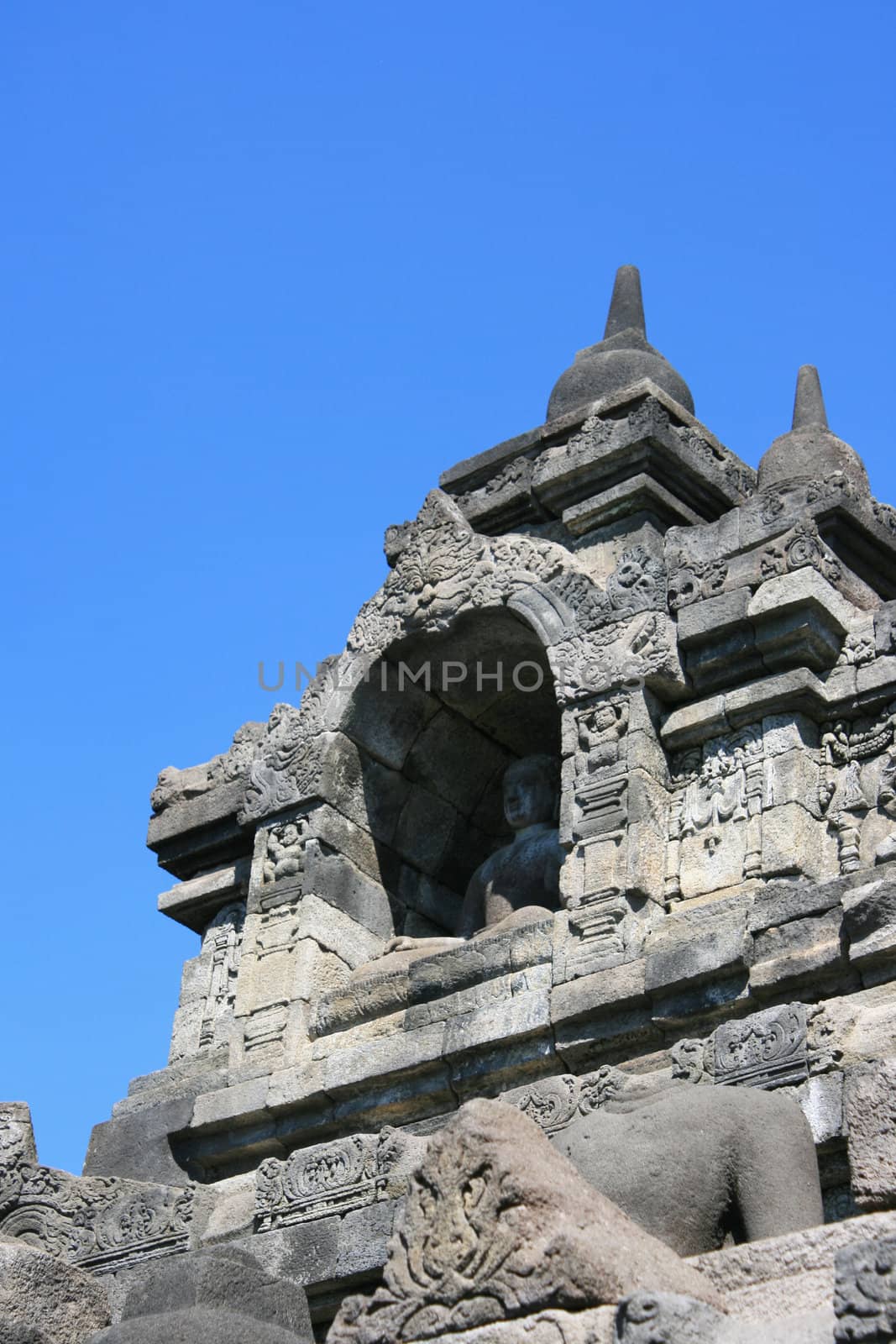 Part of architecture in Borobudur, Indonesia