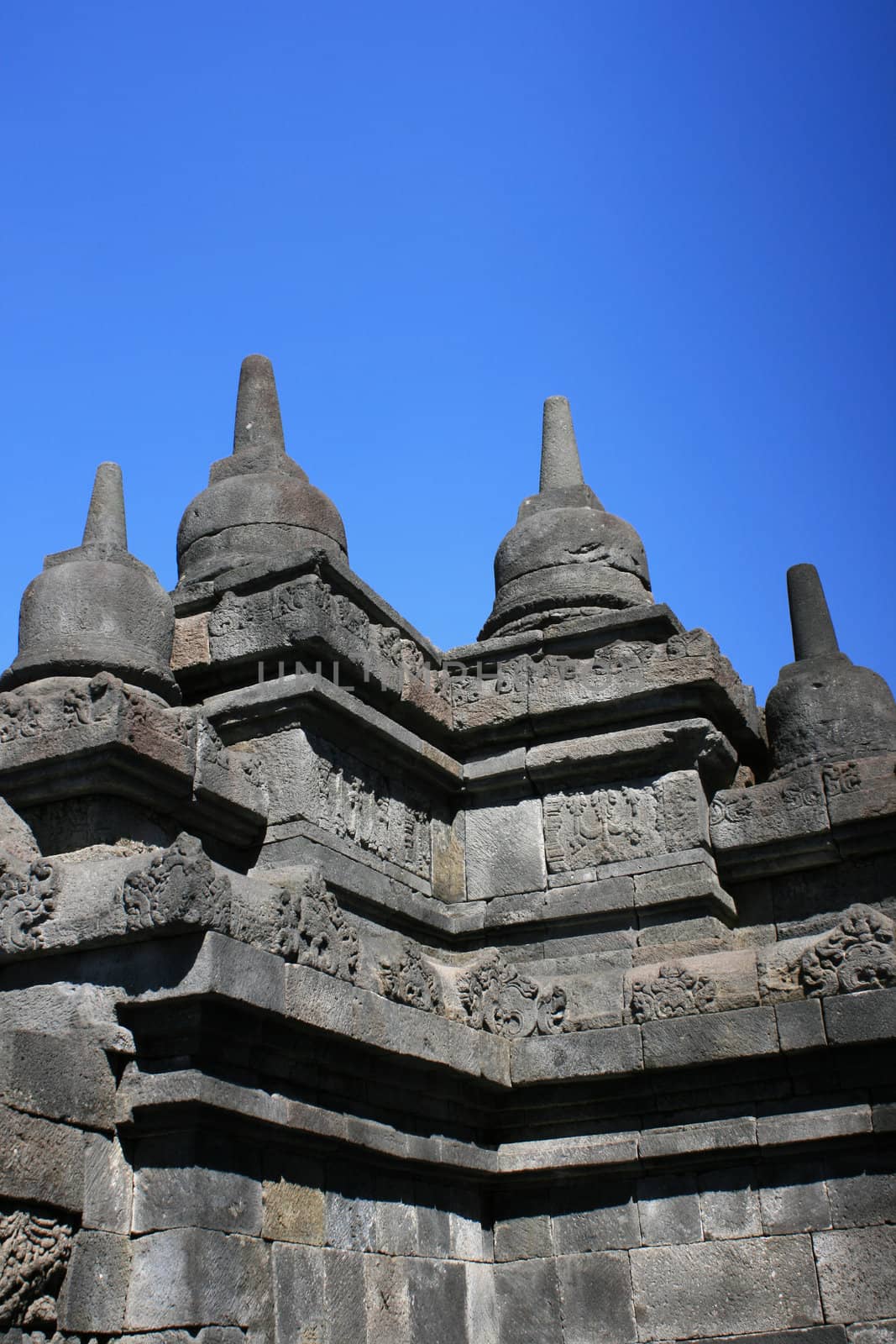 Part of architecture in Borobudur, Indonesia