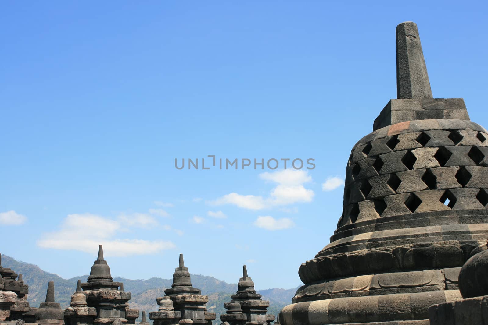 Part of architecture in Borobudur, Indonesia