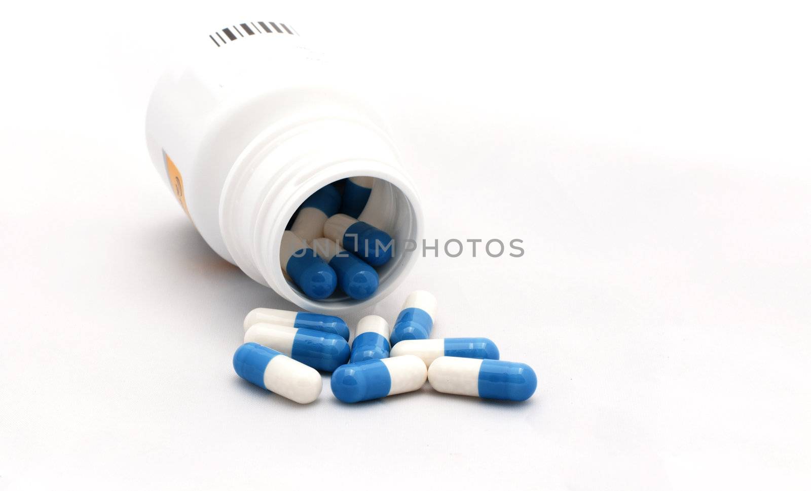 blue white capsules as a medicine